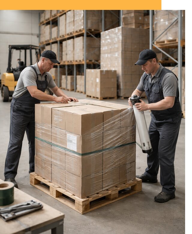 Упаковка и паллетирование грузов от 3567 руб: защита и крепление