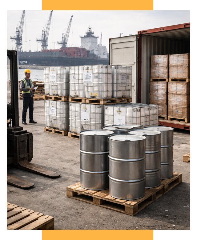 Доставка химического сырья из Индии от 254750 р. | СетСервис-Тмз