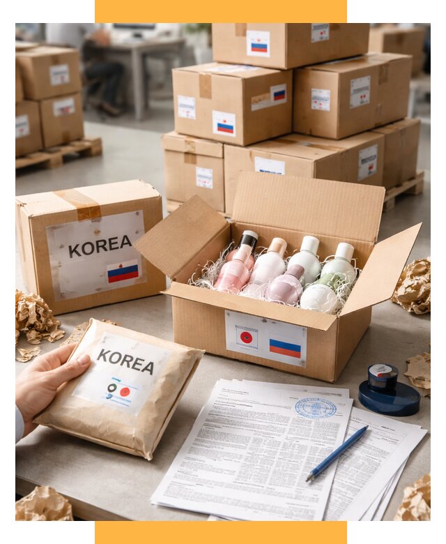 Доставка косметики из Кореи от 8662 р. под ключ | СетСервис-Тмз