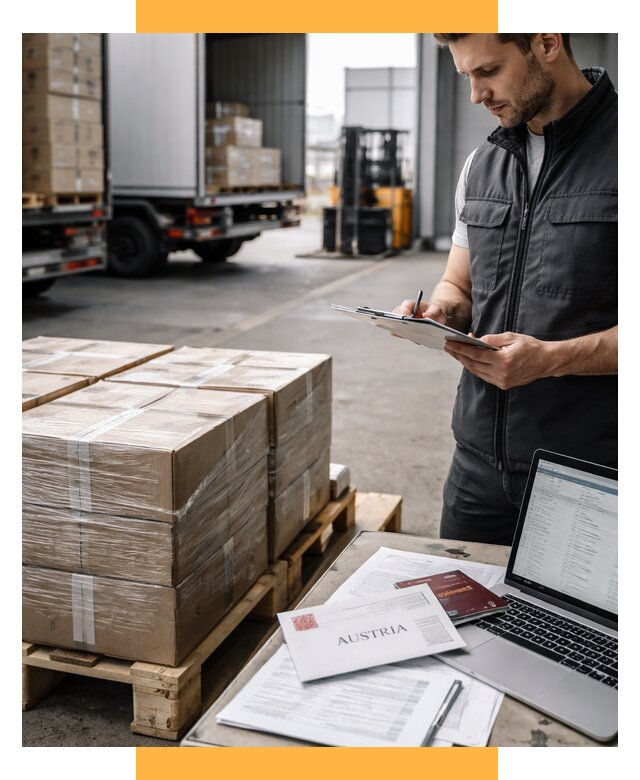 Доставка в Австрию от 66235 р. Логистика и экспорт СетСервис-Тмз
