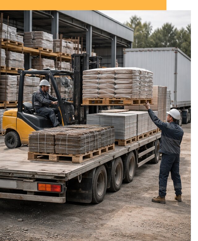 Перевозка строительных материалов по миру от 5605 руб