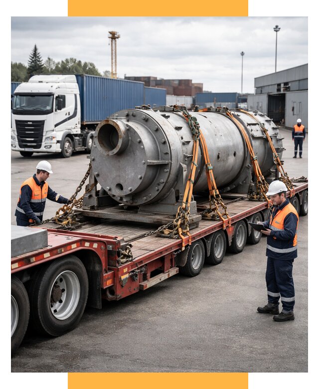 Перевозка тяжеловесных грузов под ключ от 152850 р. | СетСервис-Тмз