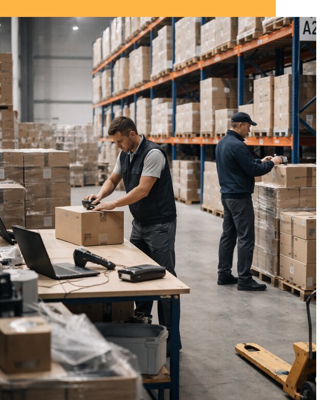 Склад консолидации в Европе: хранение, сортировка от 6624